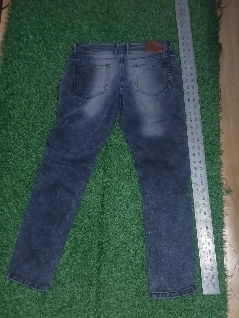 Men's Demolition Black Washed Skinny Moto Jeans